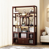 匠君心博古架中式置物架酒柜茶叶展示柜客厅隔断柜家用收藏品摆件陈列架 中式雅韵99长【07常规款】
