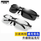 帕尼曼日夜两用变色偏光太阳眼镜男女士墨镜开车驾驶钓鱼专用防远光夜视 【升级版】日夜两用-枪框可变色