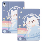 zoyu iPad Air7保护套11英寸2025新款13英寸M3芯片可爱卡通Air6/5适用苹果平板2024电脑全包保护壳 快乐每一天【配钢化膜】 2025/2024款Air7/6【11英寸】