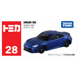 多美卡TOMY合金仿真小汽车模型儿童玩具男28号斯巴鲁BRZ轿跑车175360