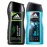 阿迪达斯（adidas） 男士洗发水沐浴露套装组合 控油洗发220ml+冰点沐浴250ml