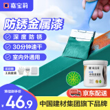 嘉宝莉（CARPOLY）防锈漆水性金属漆入户门改色漆彩钢瓦翻新专用漆油漆涂料绿色1kg