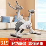 DZQ家用智能动感单车静音磁控健身车室内运动训练燃脂健身减肥自行车 简配款-无电子表-无心率监测