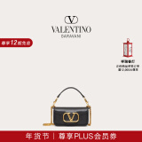 华伦天奴VALENTINO【新年礼物】女士 LOCO 小号小牛皮手袋链条包 温柔黑 均码