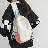 牧瑾 斜挎包男士单肩包潮牌ins大容量胸包女大学生休闲运动斜肩背包ipad平板包 白桔（带宇航员挂件）