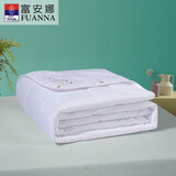富安娜夏凉被子 夏季空调被夏被 单双人可水洗纤维被薄被芯床品盖被 【升级抗菌】夏凉被 白色 1.8米/2米床适用 230*229cm
