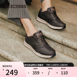 斯凯奇（Skechers）男鞋皮鞋商务休闲鞋低帮缓震软底耐磨板鞋户外鞋工作鞋77156