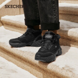 斯凯奇（Skechers）女鞋春加绒厚底老爹鞋中帮雪地靴防滑休闲鞋167338