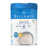 贝拉米 Bellamy’s 澳洲原装进口有机米粉婴儿 宝宝二价铁婴儿辅食高铁米粉米糊 6个月以上适用 原味225g