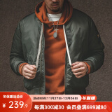 马登工装 美式MA1飞行员夹克外套棒球棉服男潮衣袄 绿色 2XL