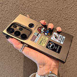 米弗希 马里奥适用三星Galaxys25ultra手机壳新款像素风s24高级s23ultra全包s22防摔彩银创意保护套男女 【像素标签马里奥】灰黑色-彩银IMD 三星Galaxy S24 Ultra