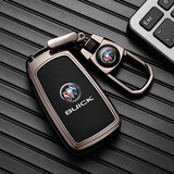 车佰伦（carblun）别克新款英朗钥匙套老君威XT/GT昂科拉阅朗君越gl8车包壳扣男高档 B款折叠【金属黑】+防丢金属扣