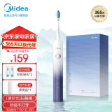 美的（Midea）电动牙刷扫振升级 180天长续航 高效清洁牙齿 情侣送女友/礼物推荐  YM3水袖蓝