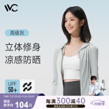 VVC防晒衣服女士修身冰丝凉感防紫外线城市轻户外外套 高级灰 L