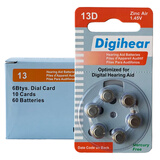 瑞声达 至力音悦电池A13/A10/A312/A675电池1.45v助听器专用锌空气纽扣电池 德国长声13D（一盘）