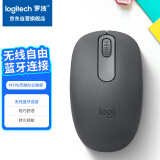 罗技（Logitech）M196 无线蓝牙鼠标 办公鼠标 笔记本商务办公家用 小巧便携 对称手型 石墨灰