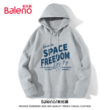 班尼路（Baleno）连帽卫衣男春秋季潮牌重磅套头男士外套美式潮流宽松百搭男装
