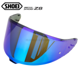 SHOEI日本进口原装镜片防雾贴Z8/X15 Z7/X14 GT-AIR2头盔风镜黑茶电镀 Z8/X15 电镀蓝镜片