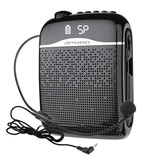 aporo T21阿波罗小蜜蜂扩音器教师专用 无线大音量上课用喇叭导游耳麦5.0蓝牙多功能扩音机大声 有线版-珠光黑