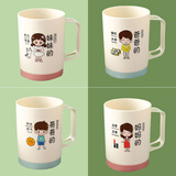 净安美亲子刷牙杯一家三口漱口杯家用牙刷杯套装洗漱杯牙具杯儿童家庭装 四口之家【爸+妈+哥+妹】