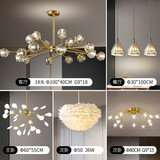 德洛特（dolot） 吊灯全铜客厅灯卧室简约现代餐厅灯北欧灯具套餐灯饰三房二厅 17大三室二厅