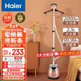 海尔（Haier）挂烫机家用2.5L大功率熨烫机手持立式蒸汽衣物护理机服装店高温杀菌烫衣机电熨斗HGS-2510B