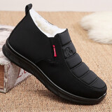 布瑞京老北京布鞋男棉鞋纯羊毛冬季保暖爸爸休闲鞋中老年软底雪地鞋子 黑色 纯羊毛B22101 42