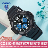 卡西欧（CASIO） 男表女表卡西欧手表男女情侣表学生时尚运动表太阳能双显电子表 MCW-100H-1A2VDF多啦A梦