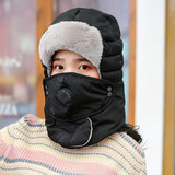 博沃尼克 帽子男女冬天保暖防风骑车挡风雷锋帽冬季骑行棉帽无护目镜