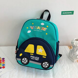 酷咖幼儿园书包男儿童书包女小汽车背包1-3-6岁宝宝外出运动双肩包 绿色【标准款】