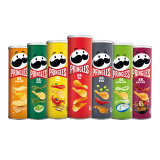 品客（PRINGLES）【组合多罐装】薯片膨化食品礼盒办公室休闲零食多口味组合装批发 【7罐】7口味组合装110g1箱