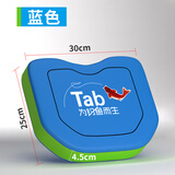 Tab回弹钓箱坐垫加厚防水专用防屁股痛 高弹钓鱼座垫钓椅配件垫子 高弹记忆坐垫【蓝色】