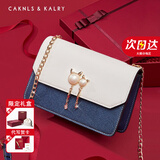 CAKNLS&KALRY轻奢包包女款2025年单肩包斜挎女包520情人节生日礼物送女友老婆 蓝色 纪念日生日礼物送女友老婆礼盒装