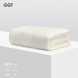 GGT日本雪花绒毛巾加厚男女洗脸干发面巾速干吸水不掉毛家用酒店毛巾 乳白