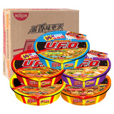 日清方便面 UFO飞碟炒面 5口味混合装12碗整箱装 速食面拌面碗面泡面