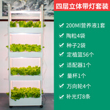 乾元益菜 阳台无土栽培蔬菜种植机水培设备家用种菜神器室内家庭种植箱 新款四层立体水循环带灯套装 大