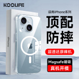 KOOLIFE适用 苹果11手机壳 iPhone11手机壳磁吸保护套magfase透明壳高透柔软背壳超薄防摔简约男女