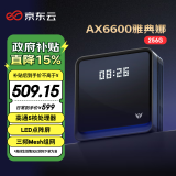 京东云无线宝AX6600雅典娜256G 家用路由器 WIFI6 高通5核 1G内存 LED点阵屏 三频Mesh