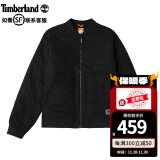 Timberland添柏岚外套男春秋款户外运动防风宽松工装经典时尚棒球服飞行夹克 A28CX001/黑色/中厚 M