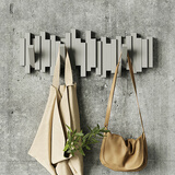 Umbra加拿大UMBRA创意墙壁挂勾墙上入户门挂衣钩玄关钥匙钢琴键挂衣架 灰色