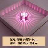 凯佐 走廊灯过道灯现代简约玄关灯嵌入式led射灯个性创意造型光效灯具 LED 5瓦紫光 暗装