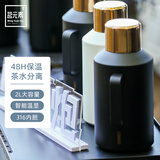 茗元素（MINGYUANSU） 小钢炮旅行焖茶壶大容量2L保温壶老白茶闷茶车载316不锈钢热水壶 茗元素-小钢炮焖茶壶-黑色 2L