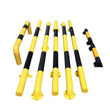 U型钢管停车挡车器车位限位器防撞护栏车辆倒车阻挡器 可定做