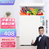 夏新（Amoi）小冰柜家用小型立式 冷冻保鲜储存母乳小冷柜 节能轻音 一级节能/79L【变温冰柜 循环匀冷】