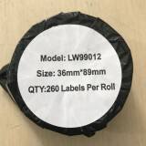 普贴（PUTY）国产兼容LW450标签机热敏标签打印机色带 热敏不干胶标签打印纸 三防标签纸 LW99014 101*54 220张/卷