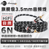 JIB 旗舰发烧级3.5mm音频线 AUX公对公线 手机笔记本电脑投影仪音响回音壁线BEB-2008-1.5米