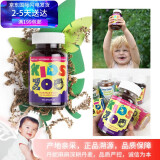 丹麦KidsZoo维生素C+蜂胶接骨木软糖原装进口儿童动物园小熊糖玫瑰果口味 增抵抗 60粒