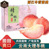 桃西村现摘云南大理冬桃 高山冬雪蜜桃雪山脆甜毛桃子水蜜桃新鲜水果 8斤 冬桃 【中果100克+】