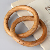 山迪乾坤圈阴阳环真桃木手镯整木雕刻男女士文玩手把件随身道家用品 特大号（内径8）