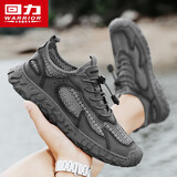 回力(Warrior)男鞋透气洞洞鞋子男款沙滩鞋男士包头凉鞋2929C深灰色40